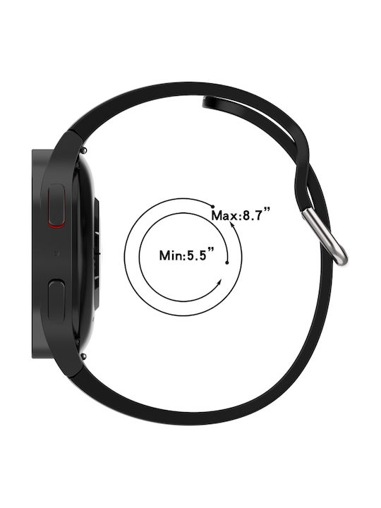 Gummi-Armband Burgundisch 40mm