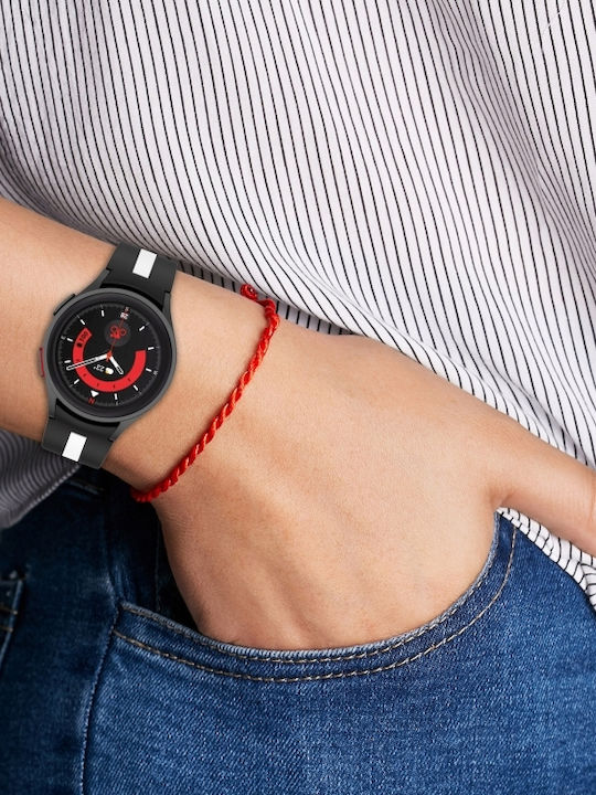 Gummi-Armband Burgundisch 40mm