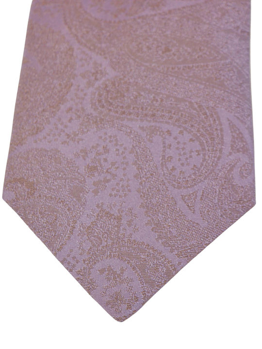 Boss Men's Silk Tie Printed in Purple Colour
