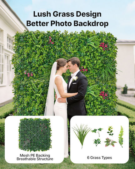Vevor Artificial Foliage Panel 50.8x50.8cm 16pcs