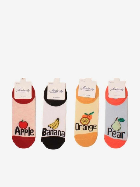 Modernity Γυναικείες Κάλτσες Πολύχρωμες 4Pack