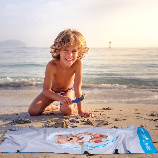 Greenwich Polo Club Junior Beach Towel 70x140 4179 Blue Grey