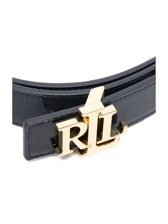 Leather Women's Belt Blue