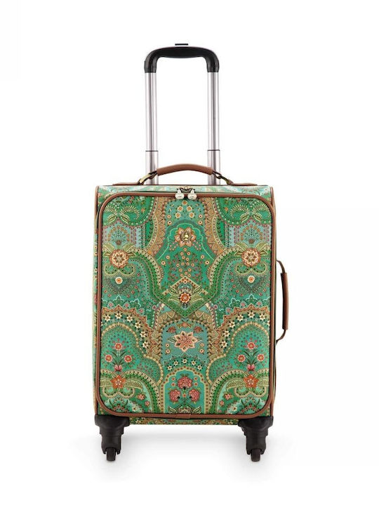PiP Studio Cabin Travel Suitcase Green with 4 Wheels Height 47cm
