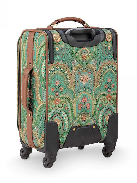 PiP Studio Cabin Travel Suitcase Green with 4 Wheels Height 47cm