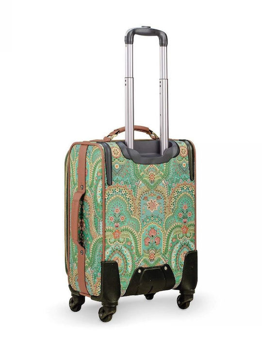PiP Studio Cabin Travel Suitcase Green with 4 Wheels Height 47cm