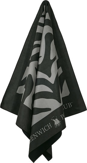 Greenwich Polo Club Microfiber Towel Body 280g/m² Double-Sided Black 170x80cm