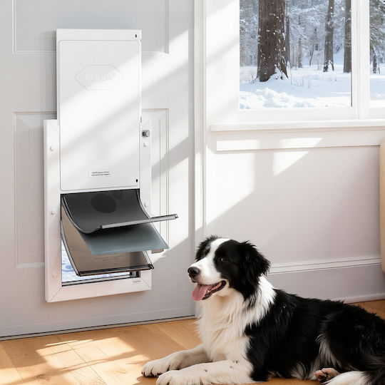Vevor Dog Door Made of Metal in White Colour