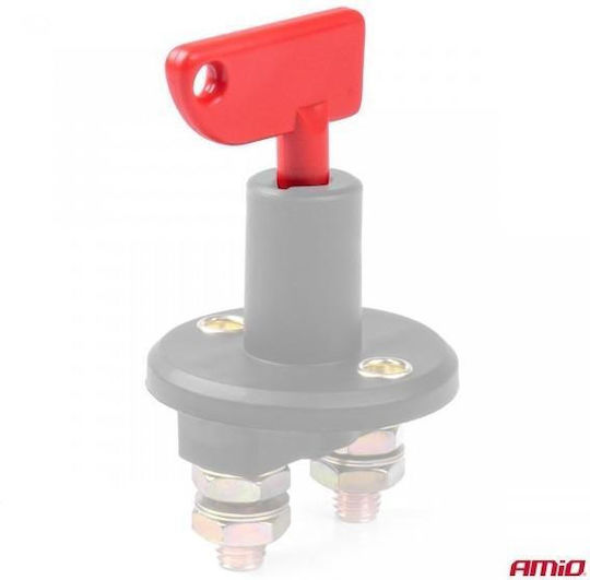 Amio Central Switch Battery Power Key Plastic Red 1 Piece