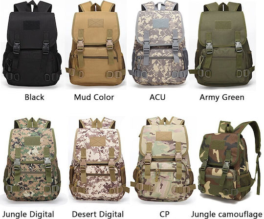 Militärrucksack aus Cordura Multicam 15l
