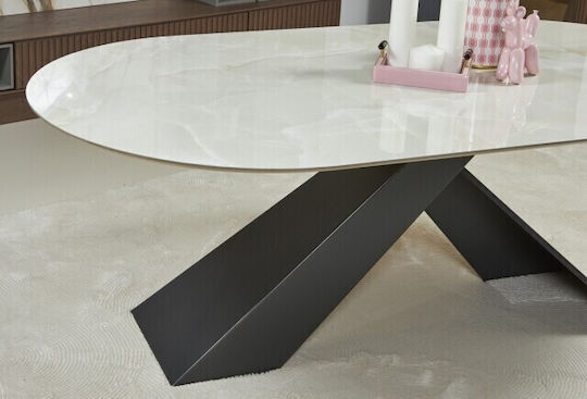 Diana Esszimmer- und Küchentisch Schwarz 220x110x75cm