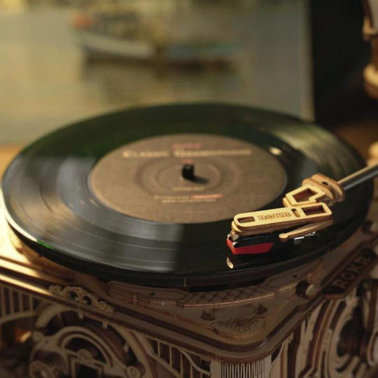 Robotime Παιχνίδι Κατασκευών Ξύλινo 3d Classical Gramophone