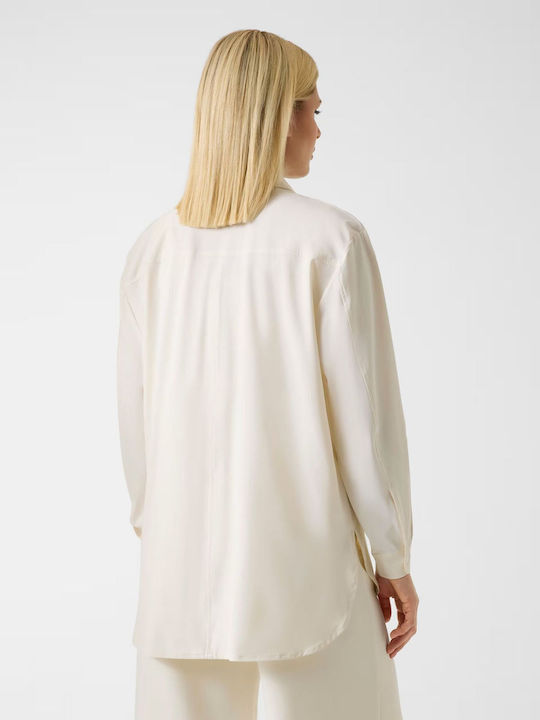 Μακρυμάνικο Γυναικείο Πουκάμισο Off White