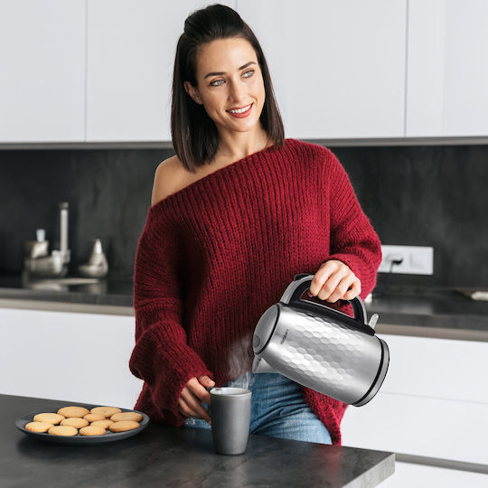 Webber Βραστήρας 1.7lt 2200W Ασημί