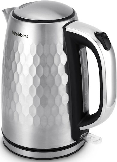 Webber Βραστήρας 1.7lt 2200W Ασημί