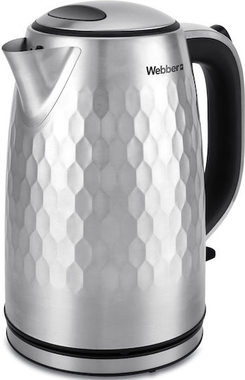 Webber Βραστήρας 1.7lt 2200W Ασημί
