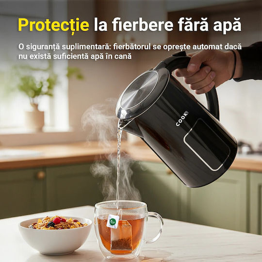 COOK-IT Βραστήρας 1.7lt 2000W Γκρι