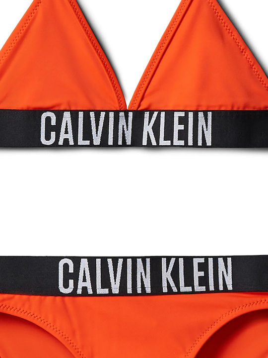 Calvin Klein Intense Power Παιδικό Μαγιό Μπικίνι Orange