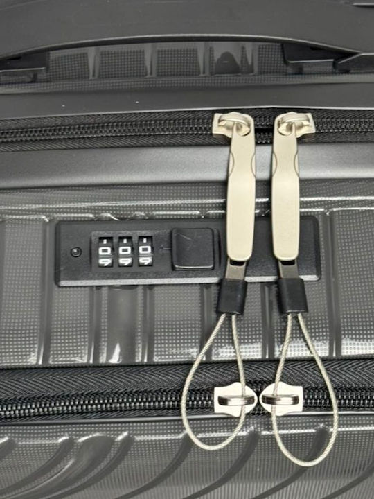 Reisekoffer Hart Dunkelgrau mit 4 Räder Koffer-Set 3 Stück