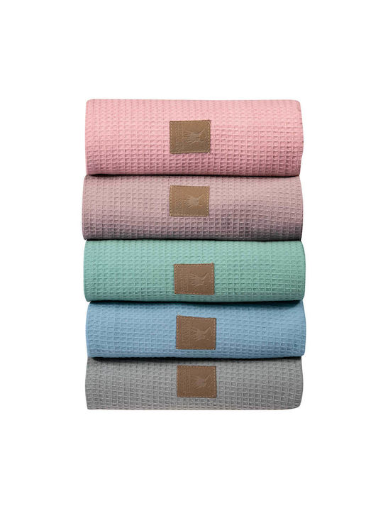 Greenwich Polo Club Nursery Swaddling Blanket 8871 Waffle Gray 80x110cm