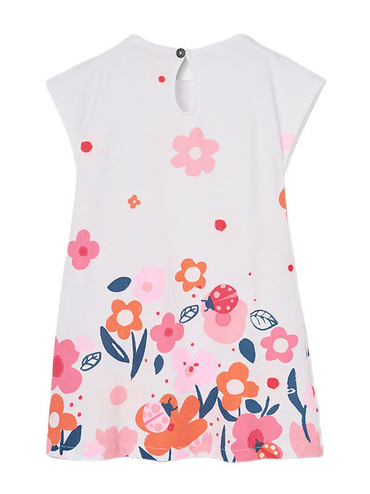 Girls Dress Short Sleeve White