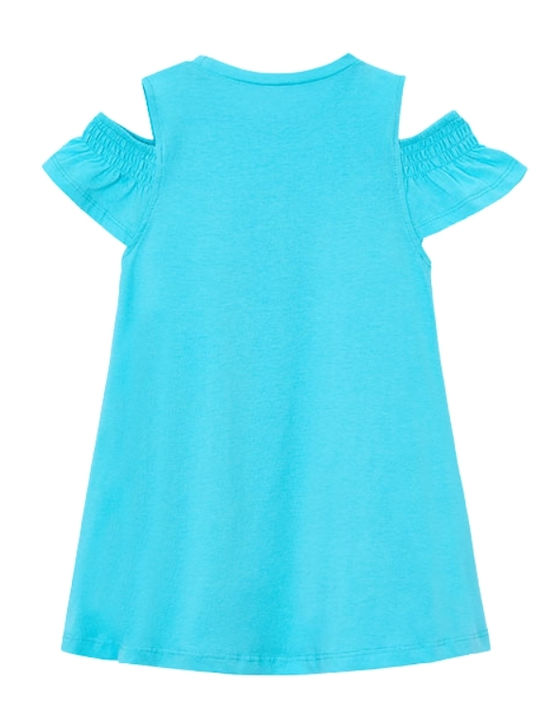 Girls Sleeveless Light Blue Dress