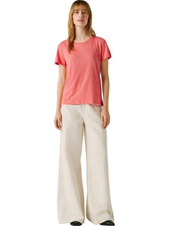 Megan Damen Bluse Koralle Pfirsich
