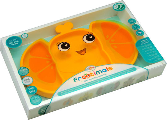 Frootimals Feeding Set made of Silicone with Non-Slip Base 2pcs