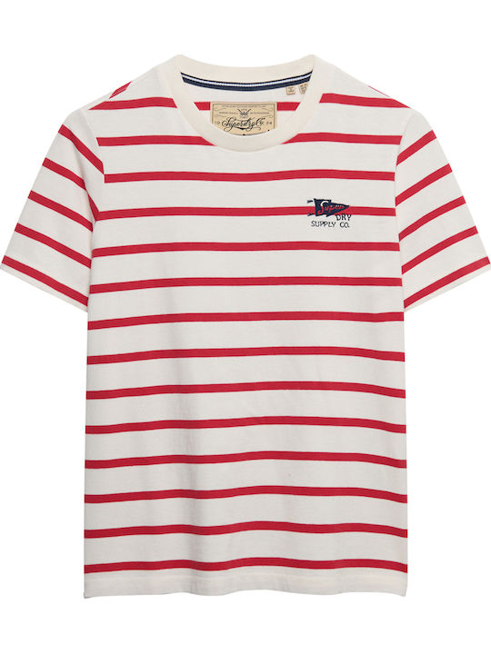 Heritage Γυναικεία Μπλούζα Βαμβακερή Ριγέ H2g/red Stripe