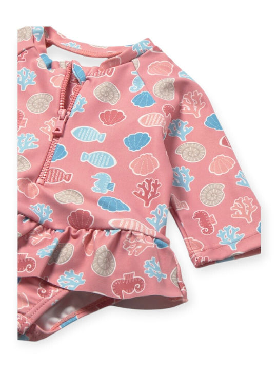 Mayoral Kids Swimwear Swimwear Set with Hat Terracotta