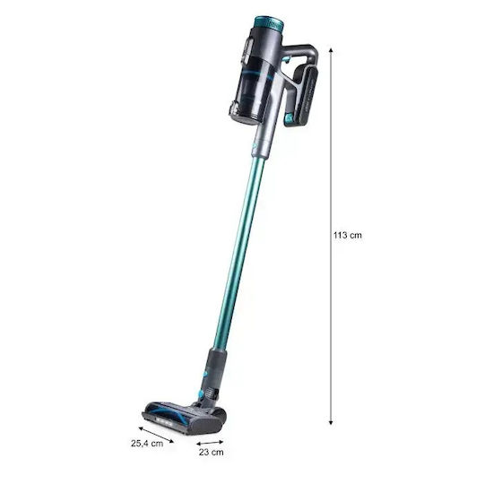 Domo Aspirator Vertical Reîncărcabil 2 în 1 Stick și de Mână Turcoaz