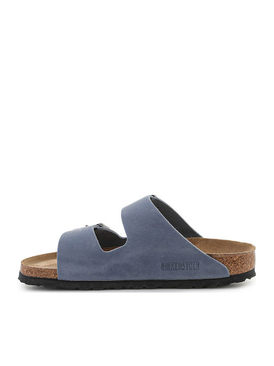 Leather Women's Sandals Blue
