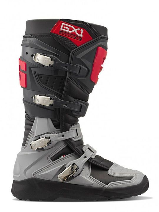 Gaerne GX1 EVO Ανδρικές Μπότες Motocross Anthracite/Grey/Red