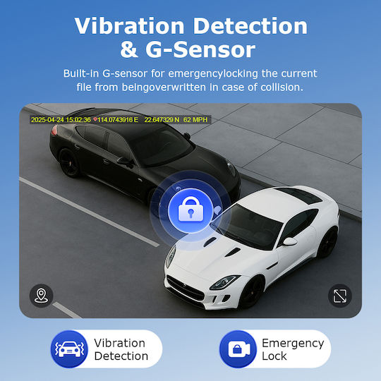 Sectec CC09 Car DVR Camera 1080P Bluetooth Wi-Fi GPS