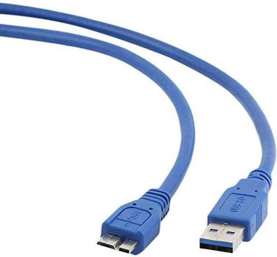 Gembird USB 3.2 Cable USB-A male - Μπλε CCP-MUSB3-AMBM-0.5M