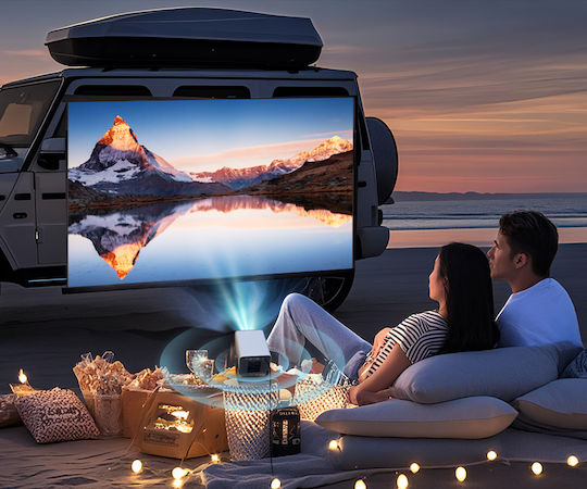 HP MC475 Mini Projector LCD Λάμπας LED με Wi-Fi και Ενσωματωμένα Ηχεία