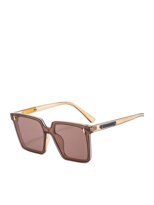 King Unisex Sunglasses with Brown Frame and Brown Polarized Lens SUNKI345-SN047