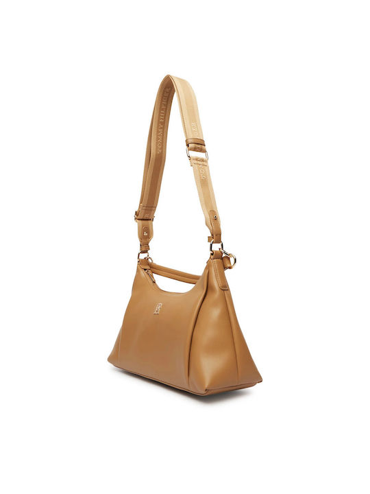 Crossbody Fabric Women's Shoulder Bag Brown