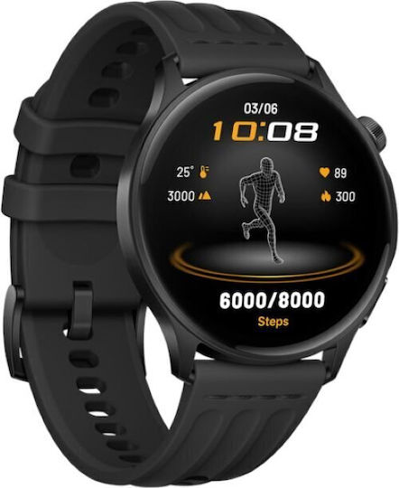 Oppo Watch S Stainless Steel 44mm Waterproof with Heart Rate Monitor Phantom Black