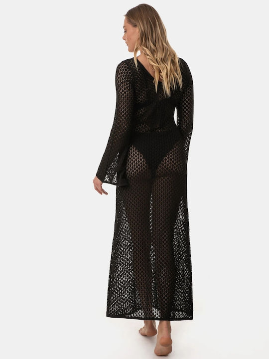 Rock Club Women's Maxi Beach Dress Black