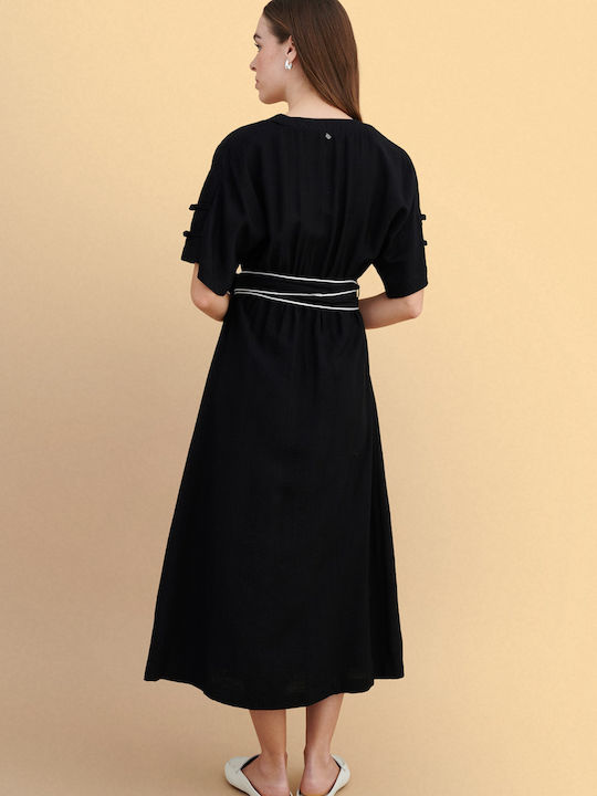 attrattivo Damenkleid Ganztägig Schwarzes
