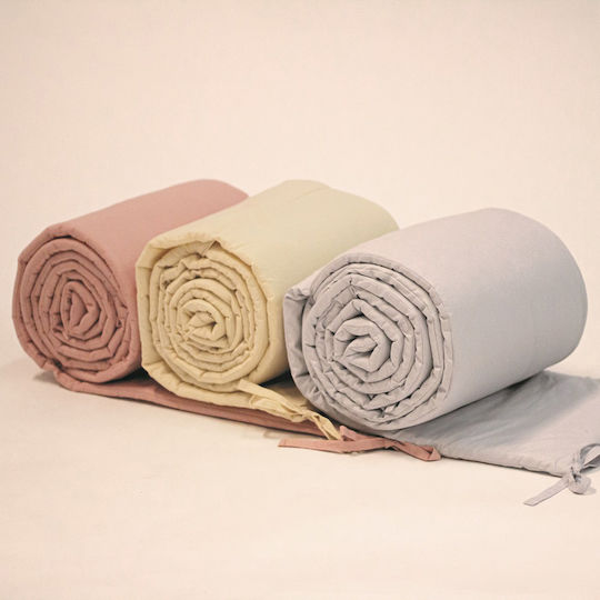 Petite & Mars Crib Bumper Standard Inside Light Gray 60x120cm