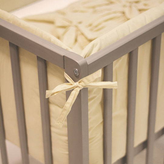 Petite & Mars Crib Bumper Standard Inside Light Gray 60x120cm