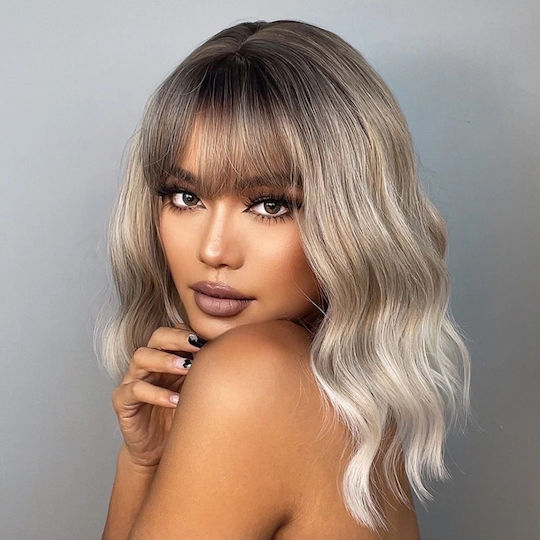 Animis Beauty Perücke Mit Synthetisches Haar In Blond Farbe 36cm