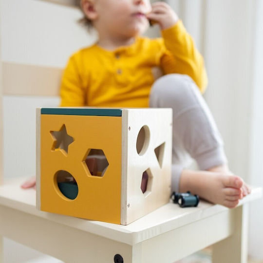 Petite & Mars Cub De Activitate Din Lemn Pentru 12+ Luni