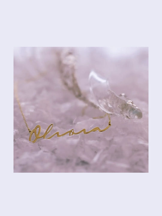 Halskette Name aus Gold 14K