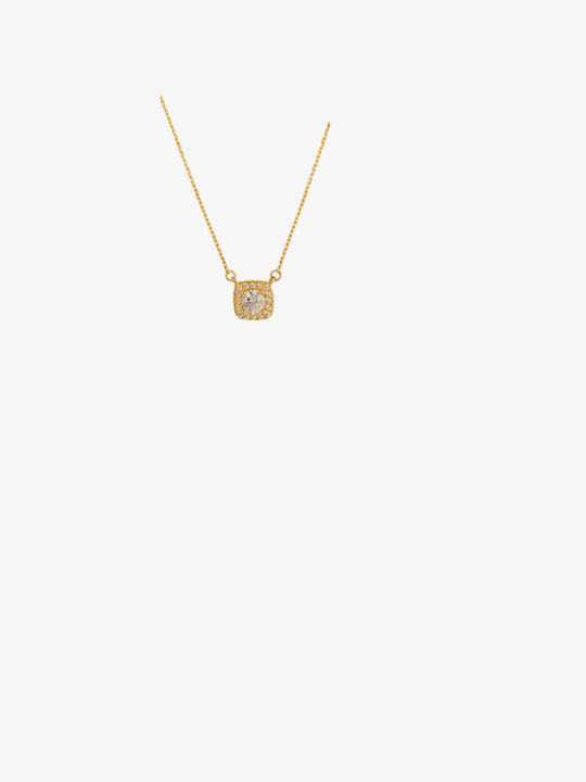 Κολιέ Χρυσό Κ14 Ζιργκον.βαρος 1.90gr