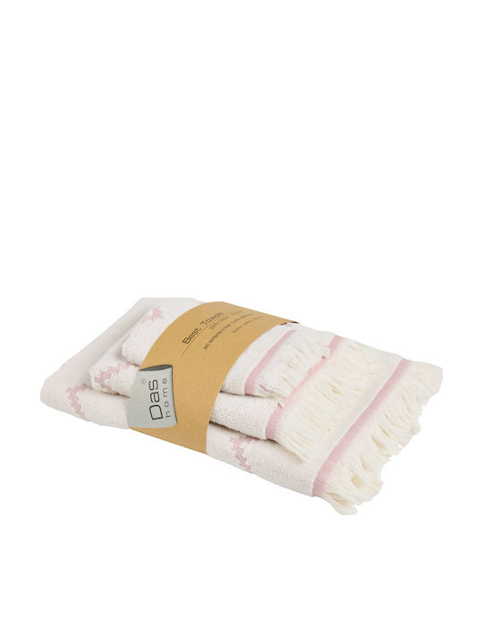Das Home Badetuch-Set 3 Stück Best Nude Gewicht 450gr/m²