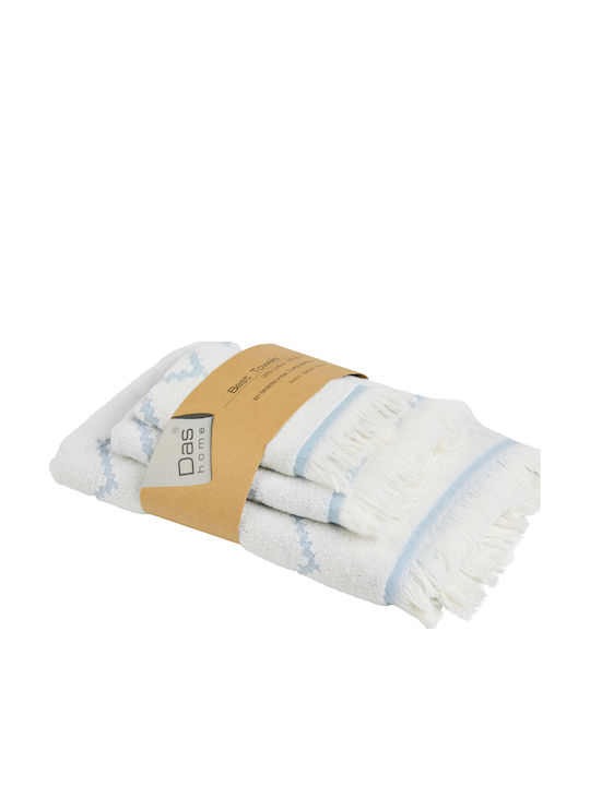 Das Home Set Bath Towels 3 pcs Best Dusty Blue Weight 450gr/m²
