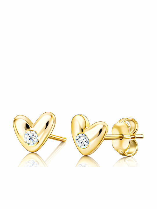 Xryseio Earrings Silver Gold Plated with Stones